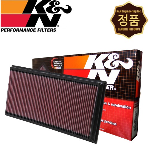 K&amp;N 33-2857 순정형 퍼포먼스 에어필터 크리너 엔진 흡기 튜닝 필터 [아우디 Q7 3.0 3.6 4.1 4.2 6.0]