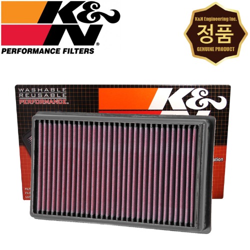 K&amp;N 33-2998 순정형 퍼포먼스 에어필터 크리너 엔진 흡기 튜닝 필터 [시트로엥 DS4 DS5 2.0 디젤 11-17년]